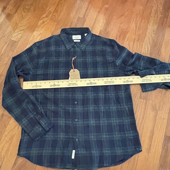 New Men's Weatherproof Vintage Luxe Flannel Button Down Size XL - Picture 7 of 9
